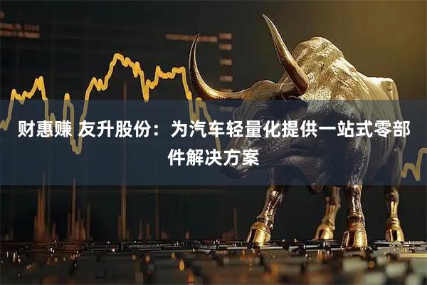 财惠赚 友升股份：为汽车轻量化提供一站式零部件解决方案