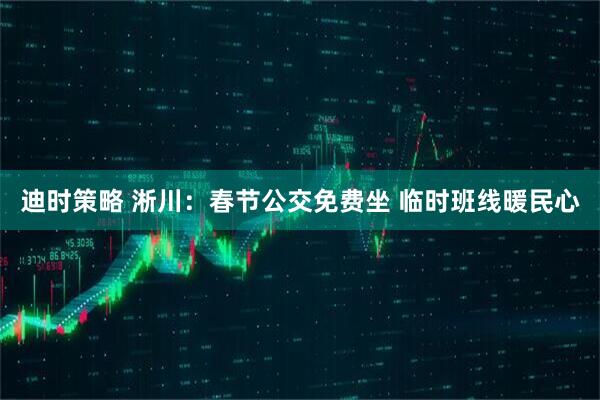 迪时策略 淅川：春节公交免费坐 临时班线暖民心